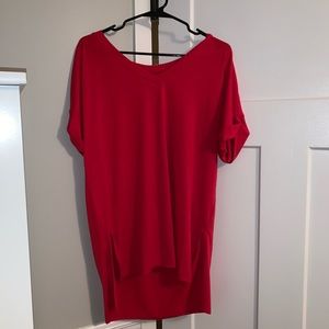 red boutique shirt